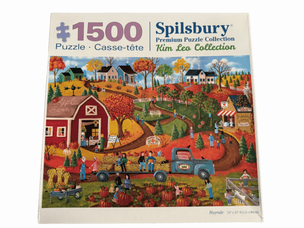 A puzzle is shown with the picture of a farm.