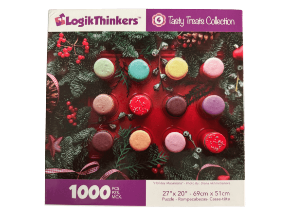 A box of twelve small cookies in the shape of christmas trees.