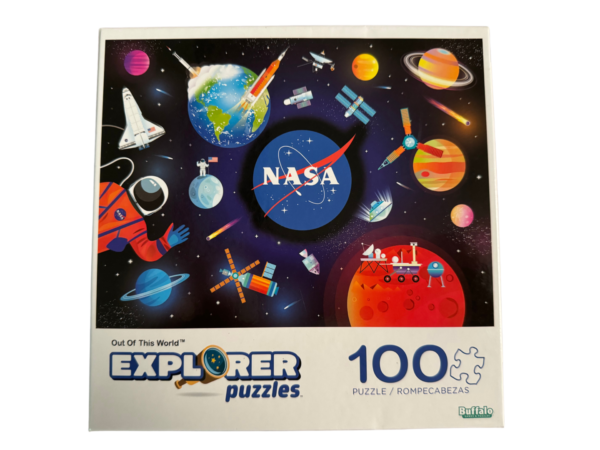 A box of 1 0 0 pieces of nasa puzzle