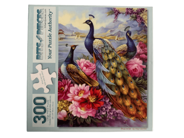 300-piece puzzle of peacocks by Oleg Gavrilov.