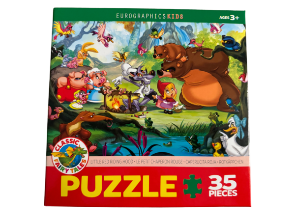 A puzzle with many different animals and people.