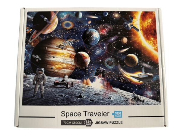 A space traveler puzzle is shown in the picture.