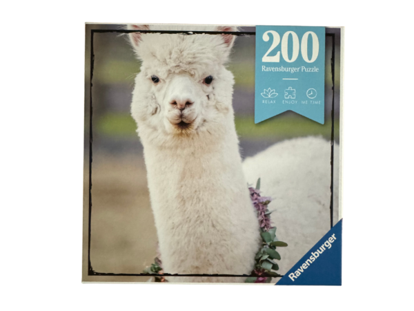 200 piece alpaca puzzle by Ravensburger.