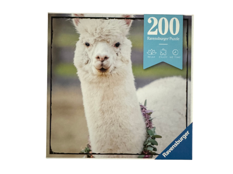 200 piece alpaca puzzle by Ravensburger.