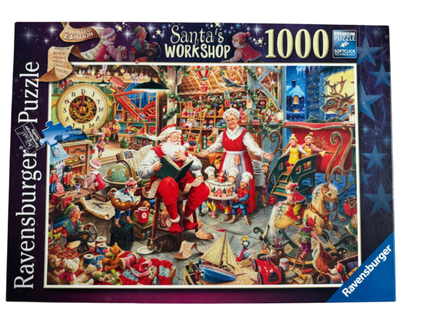 1000 piece Santa's workshop puzzle.