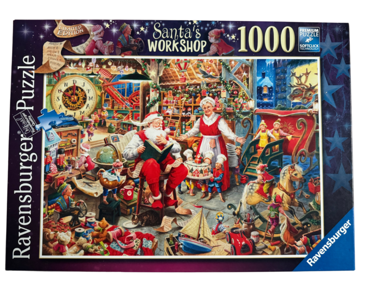 1000 piece Santa's workshop puzzle.