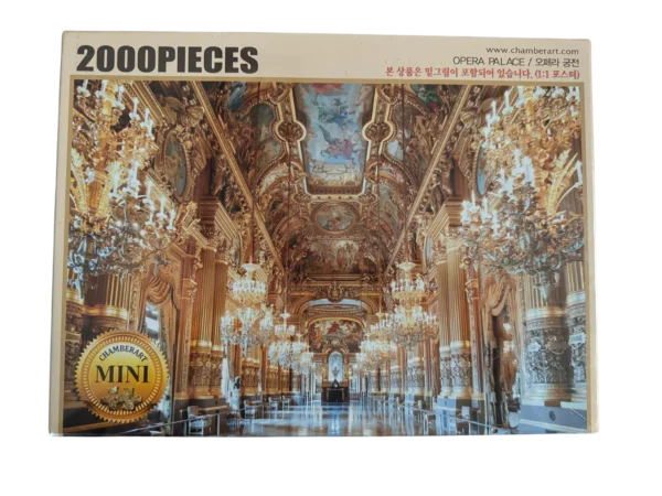 2000 piece jigsaw puzzle of an opera house.